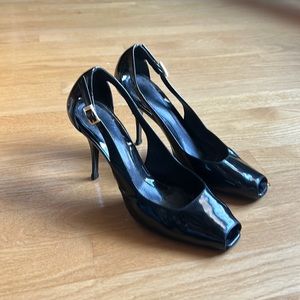 Fendi Patent Peep toe Pumps